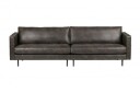 Bepurehome - Rodeo Classic 3 pers. sofa i svart øko-skinn 1733584-01-0 1615622-02-0