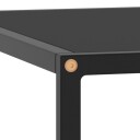  Salongbord svart med svart glass 60x60x35 cm 322872