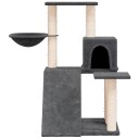 Vidaxl Kattetre Med Klorestolper I Sisal Mørkegrå 82 cm