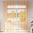  Voilegardiner med grommets 2 stk oransje 140x225 cm 8721158551078