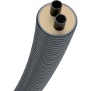 Flexstar Duo pex rør med isolering til varme 32/105mm 15 mtr anthracite 32+32/105