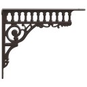 vidaXL Vegghylleskinner 12 stk. Antikk Brun 27,5 x 23 x 4 cm Stål