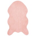  Skliikkerteppe i kunstig kaninpels OLITE Rosa 50 x 80 cm