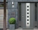 Postkasse for brev aviser rustfritt stål ModernHome