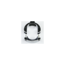 Navneskilt blankt for tappekran, 73 mm 73mm. Krom-belagt plast