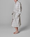meraki Bath Robe Mktrue S/M Off White Black   White   ONE SIZE