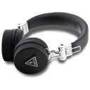 Guess GUBH70 Trådløse Bluetooth Hodetelefoner i Svart Grained Classic Rund Form