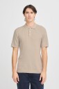 Casual Friday Cfkarl Structured Knit Polo Plaza Taupe Xl Kortarmede Skjorter