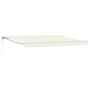  Elektrisk Utrekkbar Markise Krem 4,5 × 3,5 m