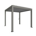 Biohort Pergola størrelse 3 x 3 metallic quartz grå/sølv