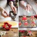 Decora Utstikkere i Plast Jul Sett/4 