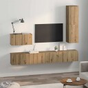  TV benk sett 4 pcs artisan eik 200 x 30 x 30 cm Konstruert tre