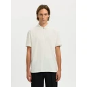 Selected Slhfave Structure Ss Polo Noos   Cream   M