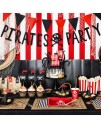 6 stk Svarte Pirat Ballonger 30 cm