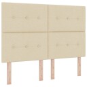  Box Spring Seng med Madrass Krem 140x190 cm Stoff 3339390