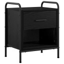 vidaXL Nattbordskap 2 stk. Svart eik 40 x 30 x 50 cm Konstruert tre