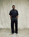 Isnurh Isnurh Basement Wide Trackpants - Black - M