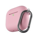 KeyBudz Elevate Series-deksel med nøkkelring for Airpods 4. generasjon Rosa