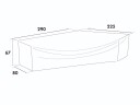 Hillerstorp Møbelbeskyttelse Til hjørnesofaer 290-225 x 80 x 67 cm Grå