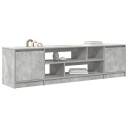  TV benk betonggrå 188,5x41x50 cm konstruert tre