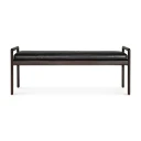 Ethnicraft Jack benk mahogny/skinn