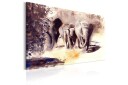 Tavle Watercolour Elephants 120X80 Artgeist sp. z o. o.