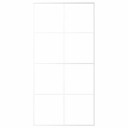 vidaXL Skyvedør ESG-glass og aluminium 102,5x205 cm hvit