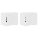 Kjøkkenskap med hylle 2 pcs Hvit 50 x 31 x 40 cm Konstruert tre