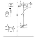 Oras Optima Rain Shower 7192 Takdusjpakke med takdusjsett og blandebatteri 150 c/c