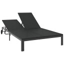  Solseng 1 person Svart 206 x 62.5 x 74 cm polyrotting