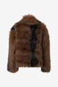 Gina Tricot   Jakke i fuskepels Faux Fur Short Jacket   Flerfarget