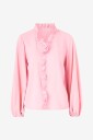 Ellos Collection   Bluse med volanger   Rosa