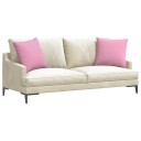  Sofaputer 2 pcs Rosa 50 x 50 cm stoff