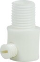 Ledningsaflaster - Plast-Hvit