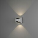 Konstsmide Bitonto vegglampe opp / ned hvit LED.