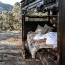 Spirit of the Nomad Pute Trekk vasket lin Beige