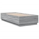  Sengeramme grå sonoma 100x200 cm konstruert tre 8721012274563