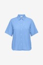 Only Carmakoma Skjorte carDea S/S Shirt Stripe Wvn Blå