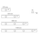 SG Armaturen Chef Benkarmatur hvit 2700 K 2x4,5W Belysning