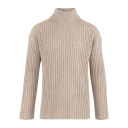 Franklin Turtle Camel XXL Rib knit wool sweater