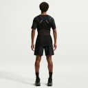 Nike Dri FIT Miler 7"" 2in1 Running Shorts Herre Black/Black/Reflective Silver M