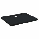 vidaXL Dusjbunnbrett med prikker 100 x 80 x 4 cm ABS Svart