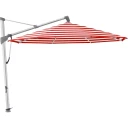 Glatz Sombrano S+ fritthengende parasoll 400 cm anodisert aluminium Kat.5 800 Red Stripe