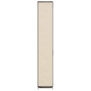 vidaXL Skoskap med trekk kremfarget 57x29x162 cm stoff