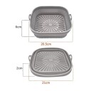 Silikonbrett til Air Fryer - Firkantet 20,5 cm