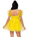 Frosted Organza Babydoll Belle Inspirert Gul Kostymekjole til Dame X Small