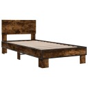  Sengeramme røkt eik 90x200 cm konstruert tre og metall 8721102447877
