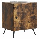  Nattbordskap Røkt Eik 43 x 34,5 x 50 cm Konstruert tre