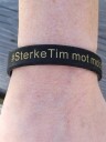 TikTok SterkeTim armbånd i silikon farge sort