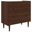 vidaXL Kommode BILBAO Mørk karamell 90 x 45 x 89 cm